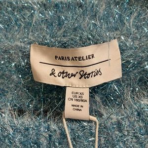 & Other Stories sparkly blue sweater